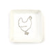 Davistudio Square Trinket Tray / Chicken