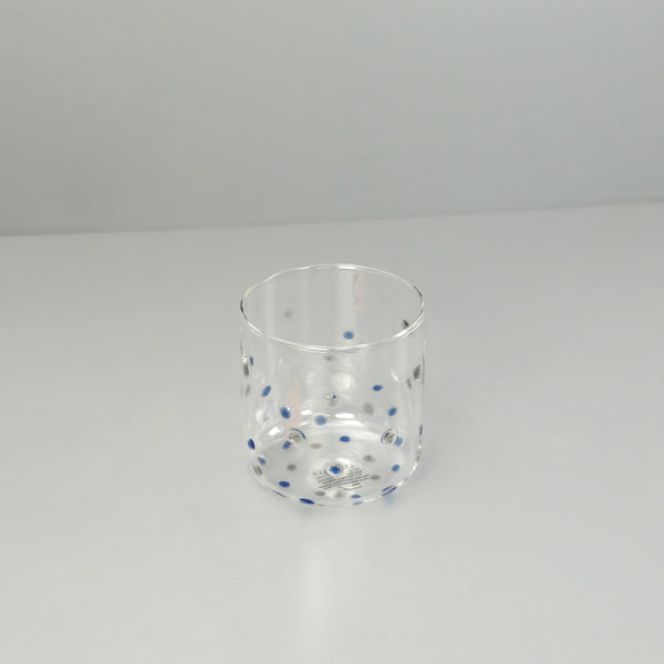 Indigo Dots Votive Holder