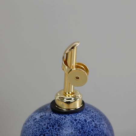 Rose Line Olive Oil Ceramic Bottle / Denim Blue