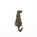 Rustic Cast Iron Dog Hook / Gray
