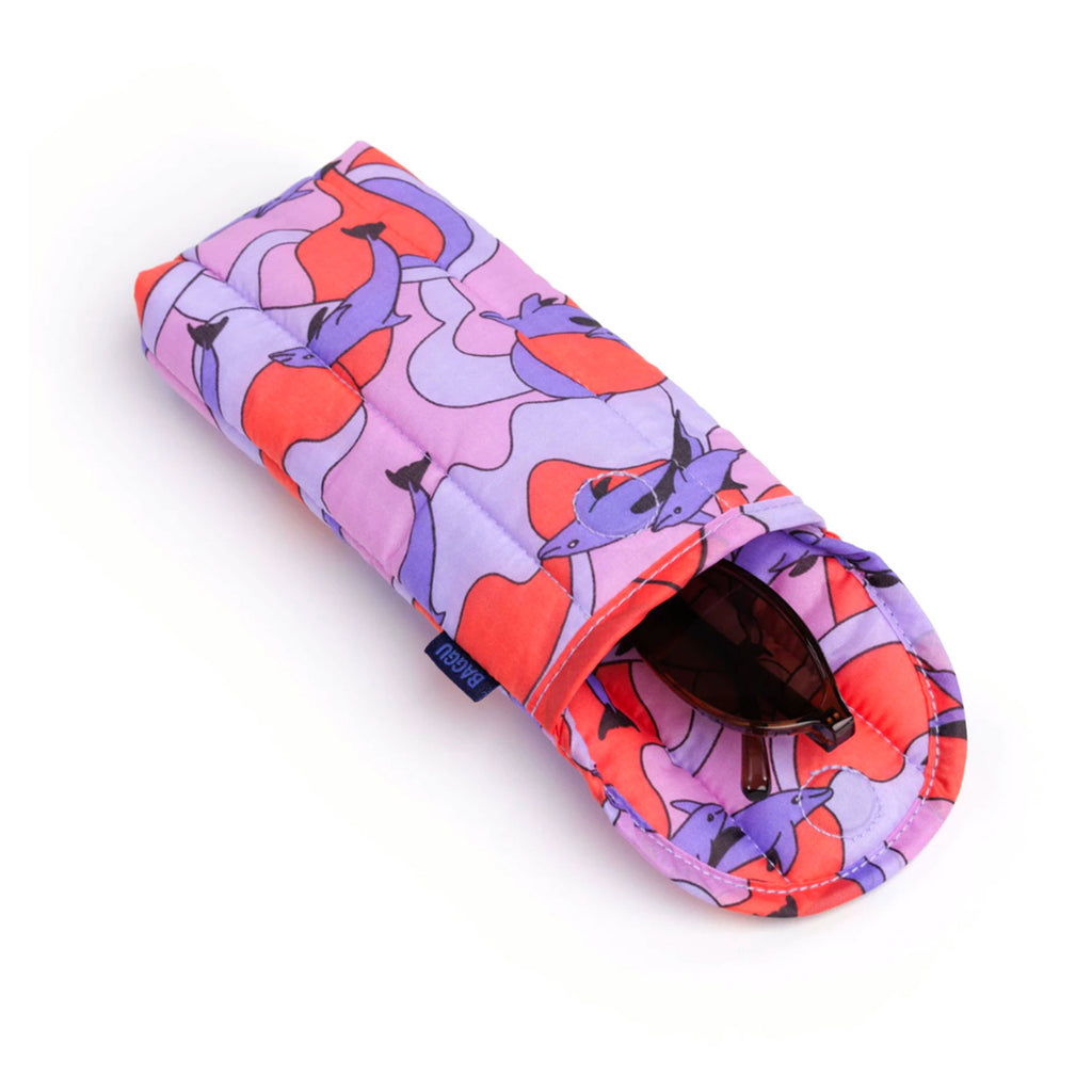 Baggu Puffy Glasses Sleeve / Dolphins