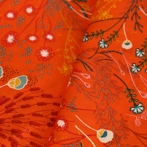 Papaya Peacock Cotton Napkins / Set of 4