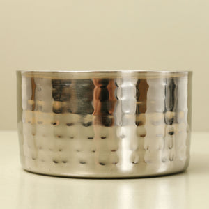 Satin Finish Hammered Double Wall Wine Coaster