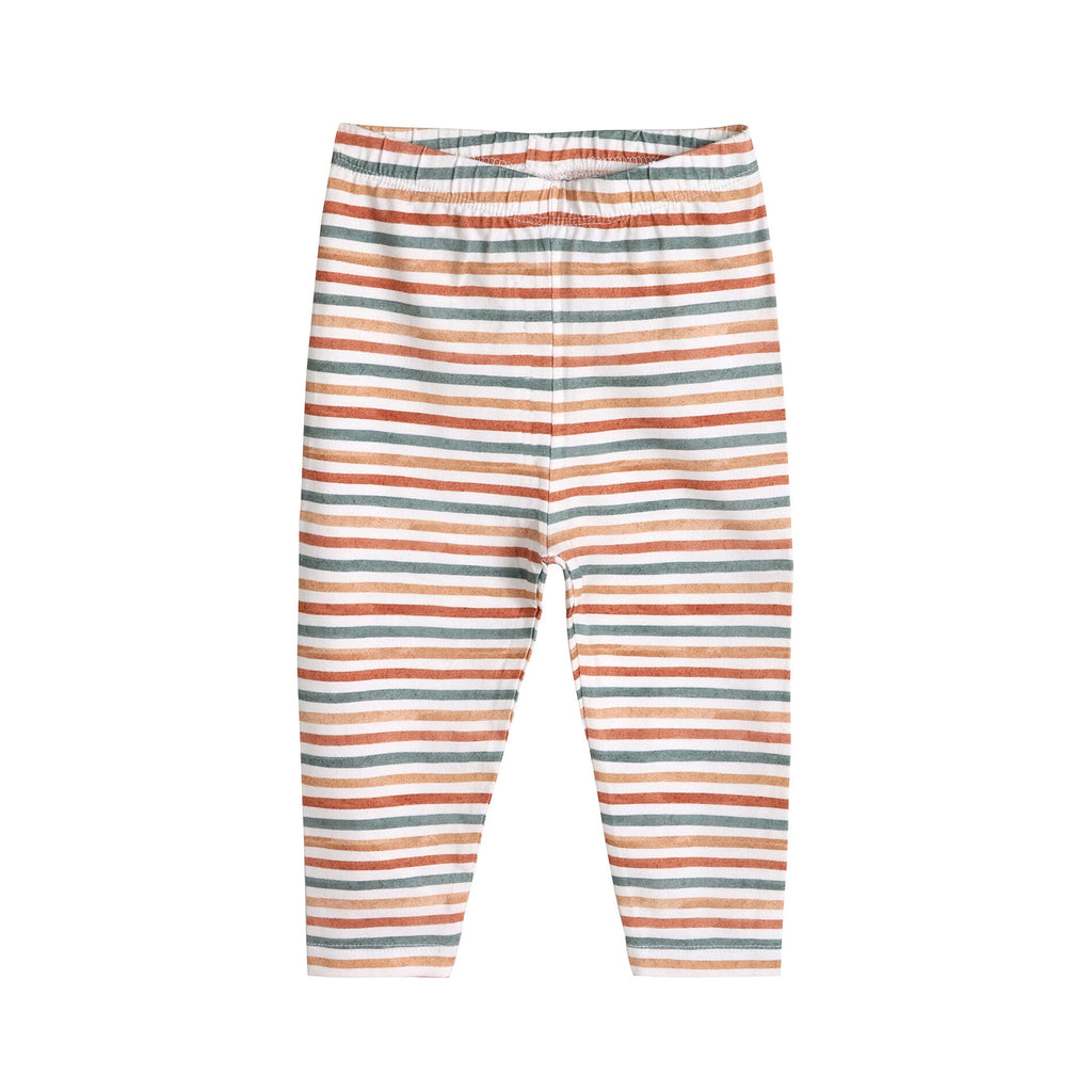 Baby Leggings / Earthy Stripes