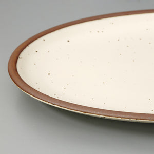 East Fork Oval Serving Platter / Large / Panna Cotta