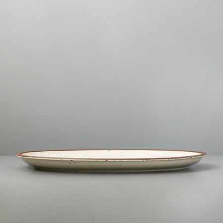 East Fork Oval Serving Platter / Large / Panna Cotta