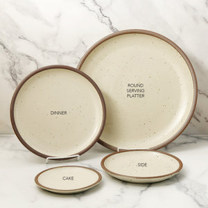 East Fork Round Serving Platter / Panna Cotta