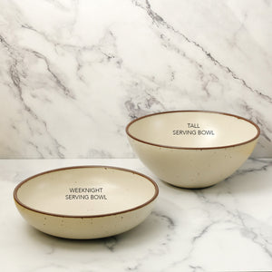 East Fork Tall Serving Bowl / Panna Cotta