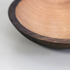 Ebonized Red Oak Wooden Salad Bowl 7"