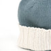 Organic Cotton Baby Hat / Ecru & Jeans Combo