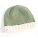 Organic Cotton Baby Hat / Ecru & Mint Combo