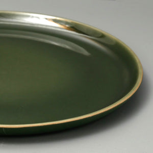 Edan Flat Dinner Plate / Green