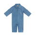 Eli Embroidered Pocket Denim Baby Jumpsuit