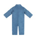 Eli Embroidered Pocket Denim Baby Jumpsuit