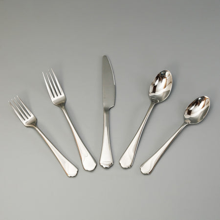 Ellsie Antiqued Stainless 20pc Flatware Set