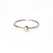 14K Solid Gold & Sterling Silver Nugget Ring