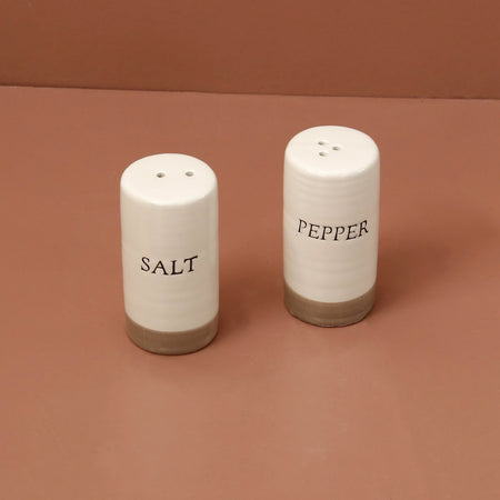 Farmhouse Ceramic Salt & Pepper Shakers