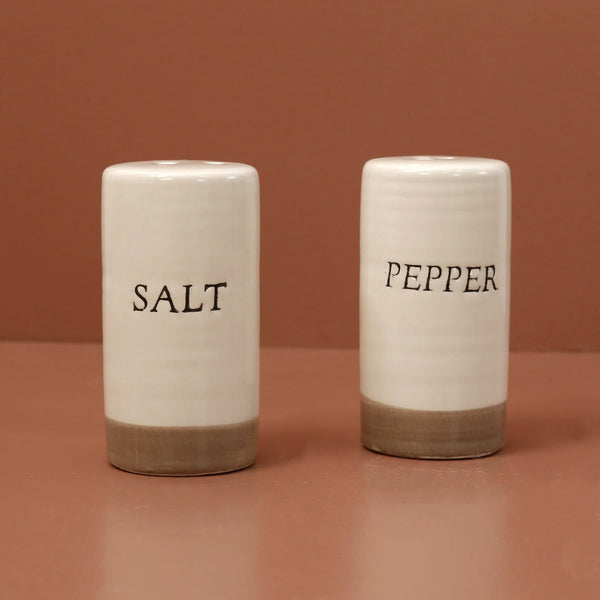 Farmhouse Ceramic Salt & Pepper Shakers