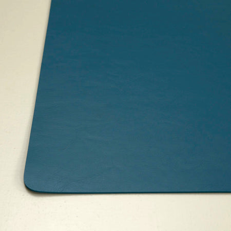 Faux Leather Rectangle Placemats / Petrol