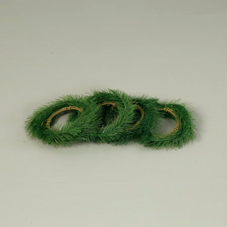 Faux Pine Napkin Rings / Set of 4