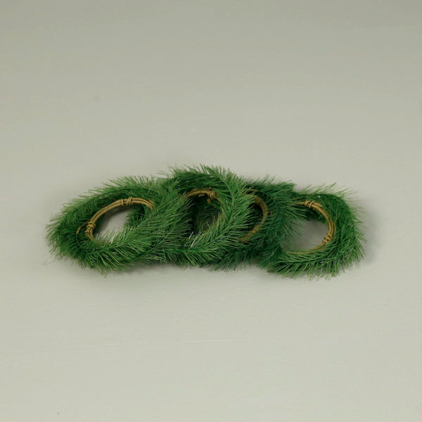 Faux Pine Napkin Rings / Set of 4