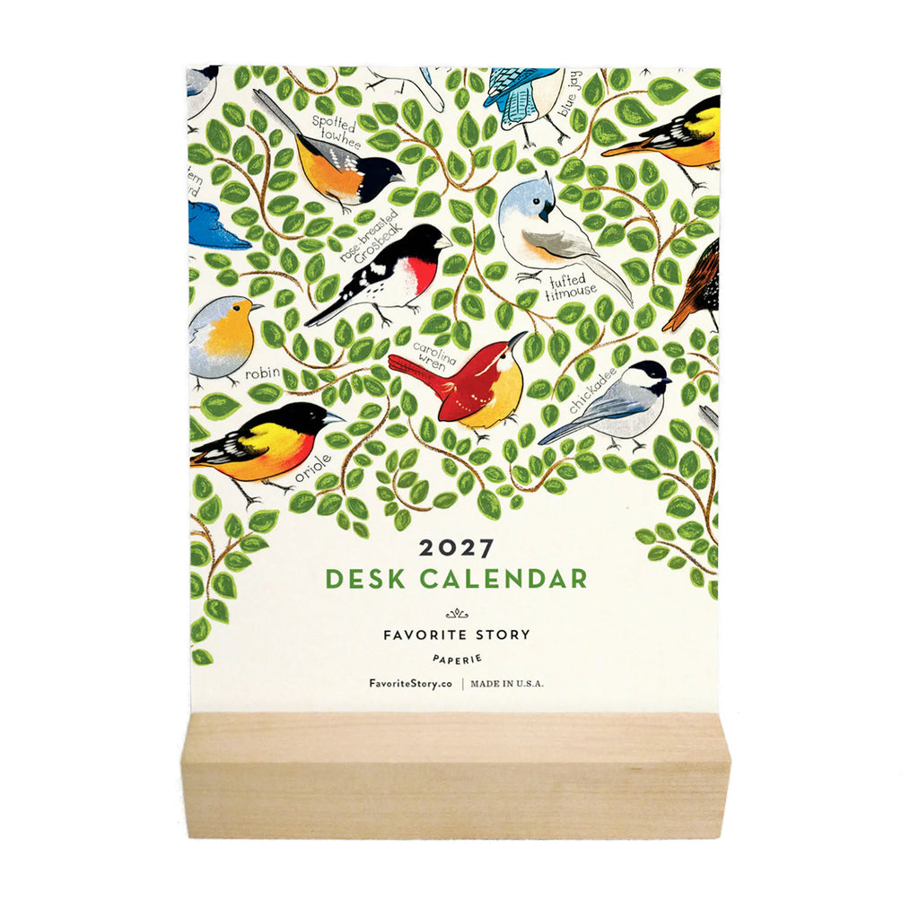 2027 Favorite Story Desk Calendar / Birds