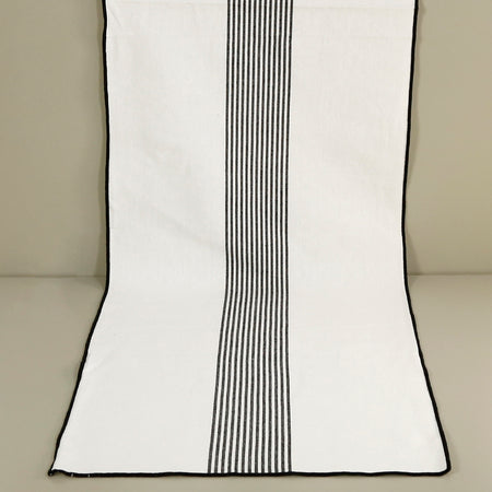 Black Stripe Table Runner 16" x 72"