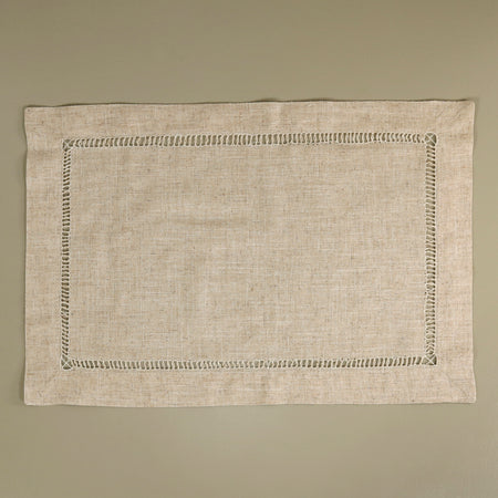 Hemstitch Linen Blend Placemat