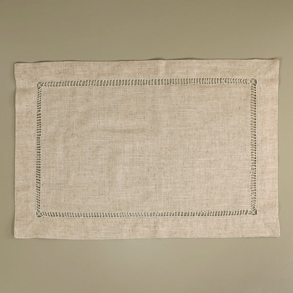 Hemstitch Linen Blend Placemat