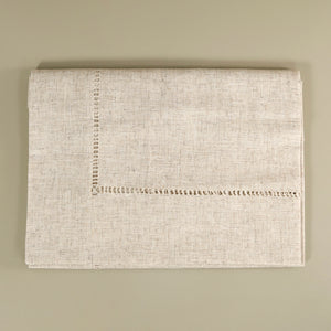 Hemstitch Natural Tablecloth