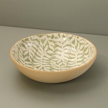 Terrafirma Medium Serving Bowl / Fern / Citrus