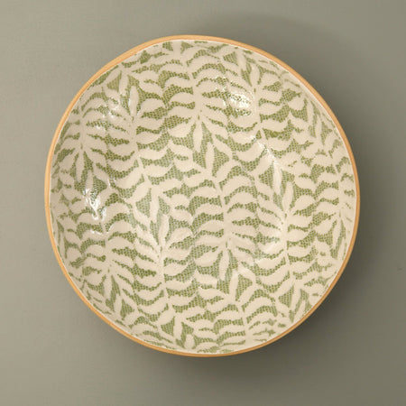 Terrafirma Medium Serving Bowl / Fern / Citrus