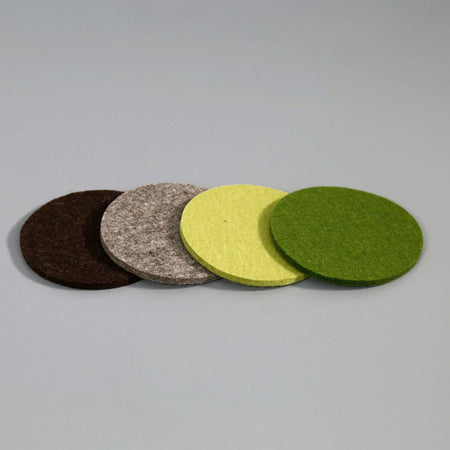 Round Coaster Assorted 4pc Pack / Forest