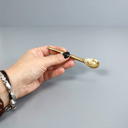 Forged Brass Mini Spoon / Gold