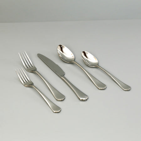 Ellsie Antiqued Stainless 20pc Flatware Set
