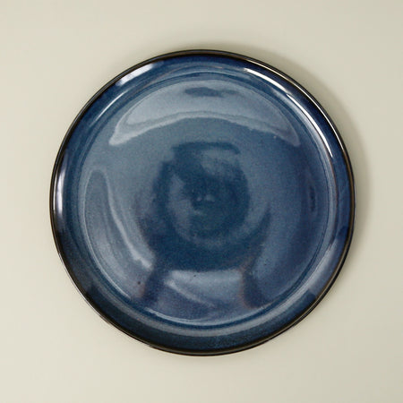 Edan Flat Dinner Plate / Indigo Blue