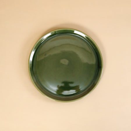 Edan Flat Salad Plate / Green