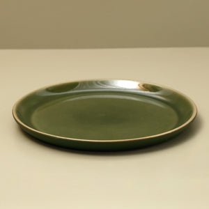 Epa Flat Dessert Plate / Green