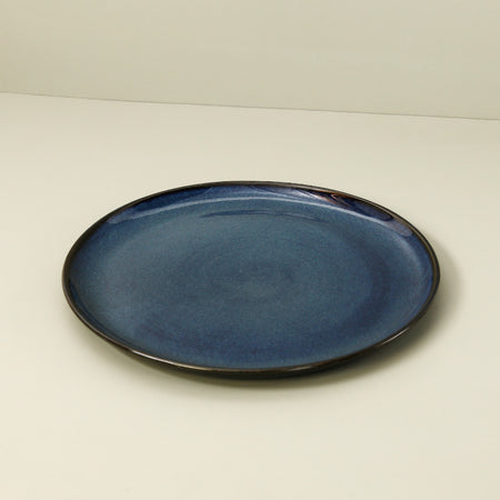 Edan Flat Dinner Plate / Indigo Blue