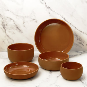 Epa Soup Bowl / Matte & Shiny Terracotta