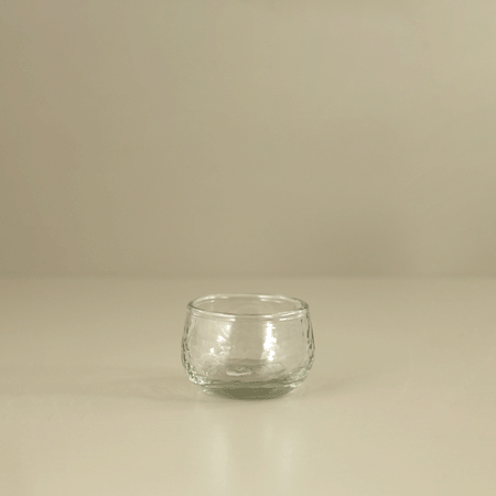 Hammered Glass Dip Bowls