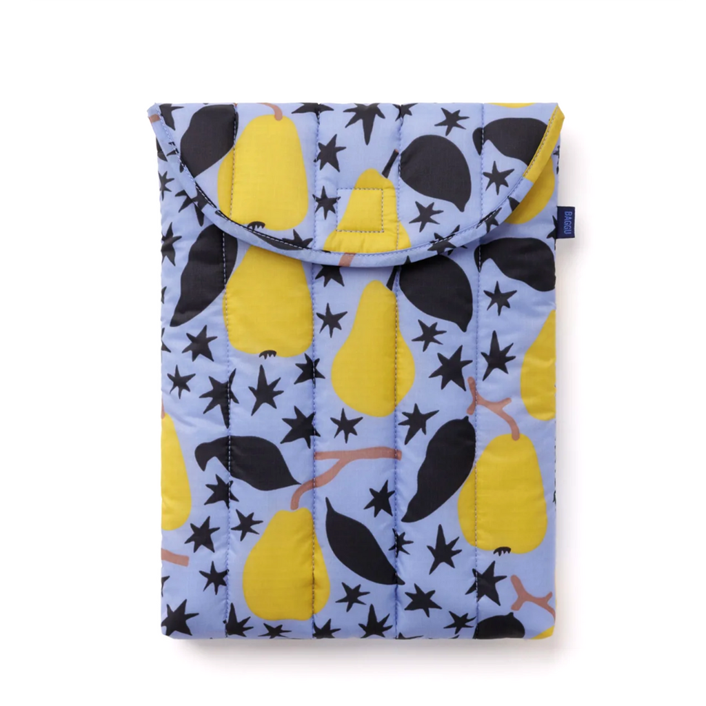 Baggu Puffy Laptop Sleeve 13"-14" / Golden Pears
