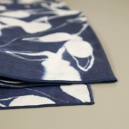 Porto Linen 4pc Napkin Set / Indigo
