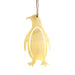 Gold Stencil Ornament / Penguin
