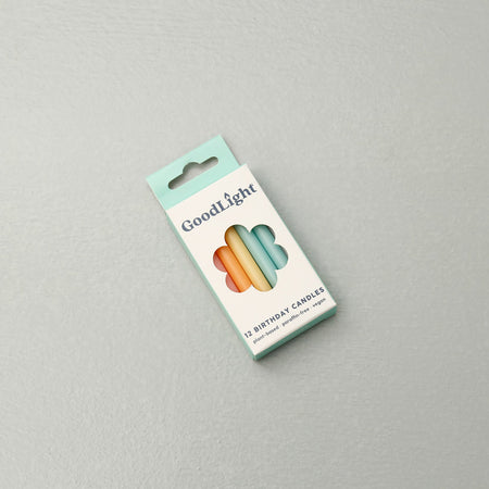 Goodlight Birthday Candles 12 Pack / Multi Pastel