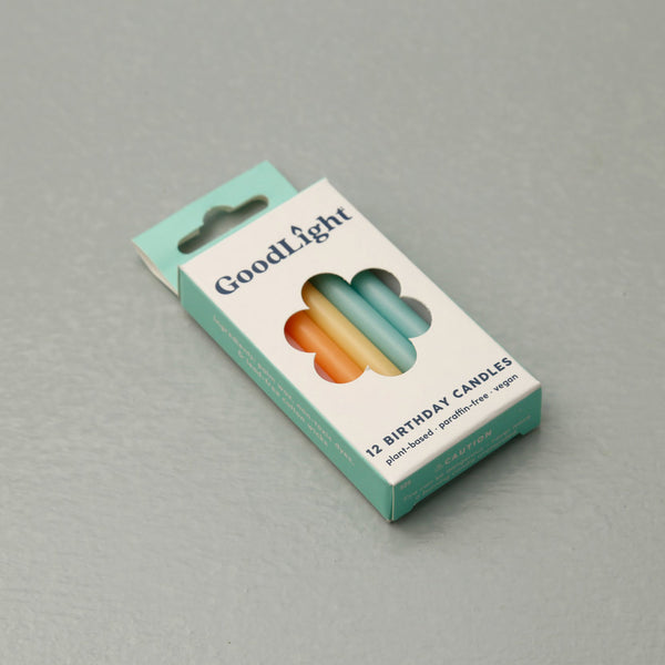 Goodlight Birthday Candles 12 Pack / Multi Pastel