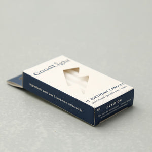 Goodlight Birthday Candles 12 Pack / White
