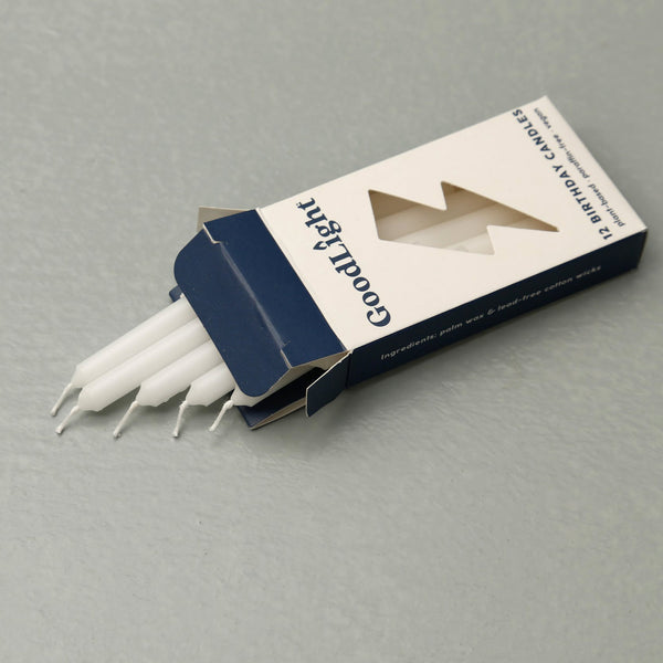 Goodlight Birthday Candles 12 Pack / White