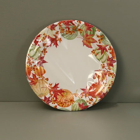 Caspari Paper Dinner Plates / Gourds & Leaves