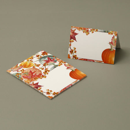 Caspari Paper Holiday Place Cards / Gourds And Leaves